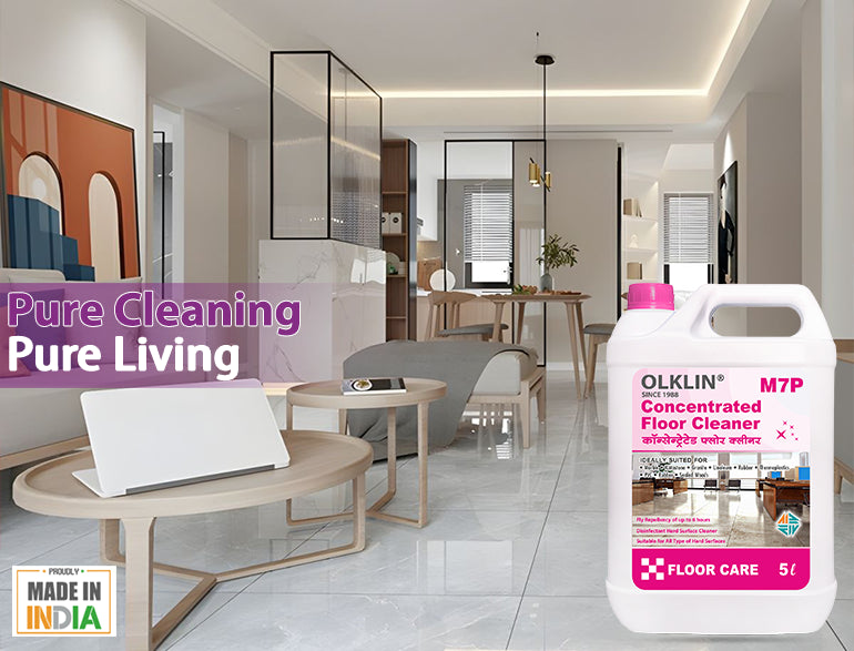 The Power of Clean with M7P Concentrated Floor Cleaner
