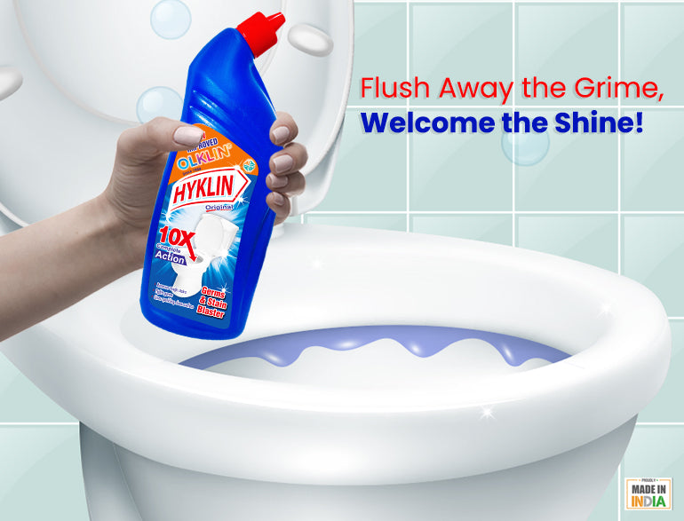 Toilet Cleaning Made Easy with Olklin Toilet Floor Cleaner Liquid