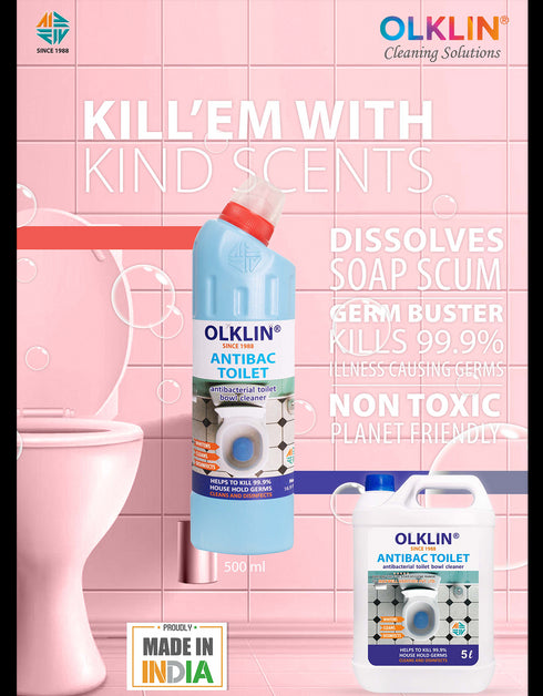 OLKLIN®-ANTIBAC (TOILET, Antibacterial Toilet Bowl Cleaner NO ACID)